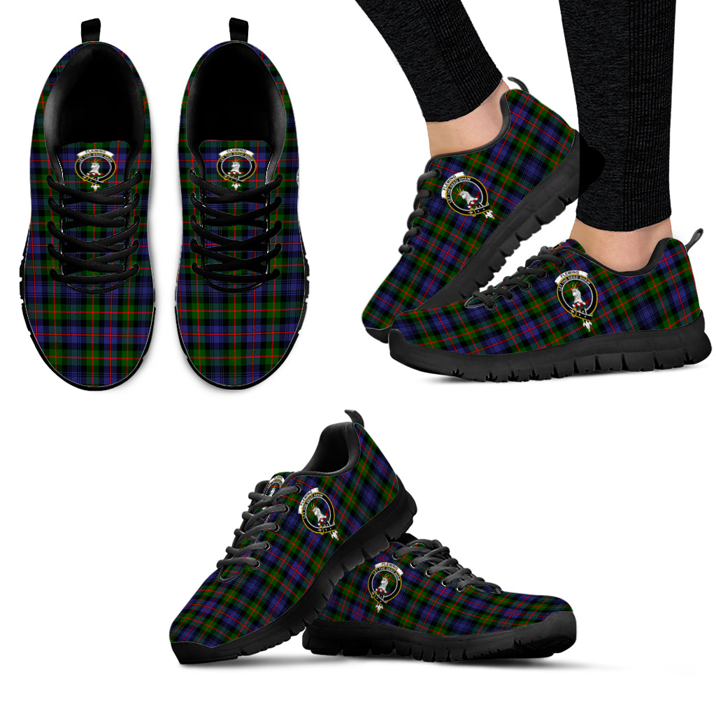 Fleming Tartan Sneakers with Family Crest - Tartan Vibes Clothing