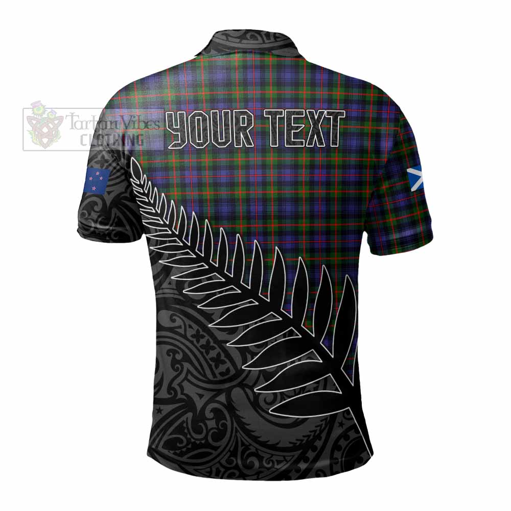 Fleming Crest Tartan Polo Shirt with New Zealand Silver Fern Half Style