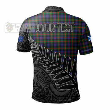 Fleming Crest Tartan Polo Shirt with New Zealand Silver Fern Half Style