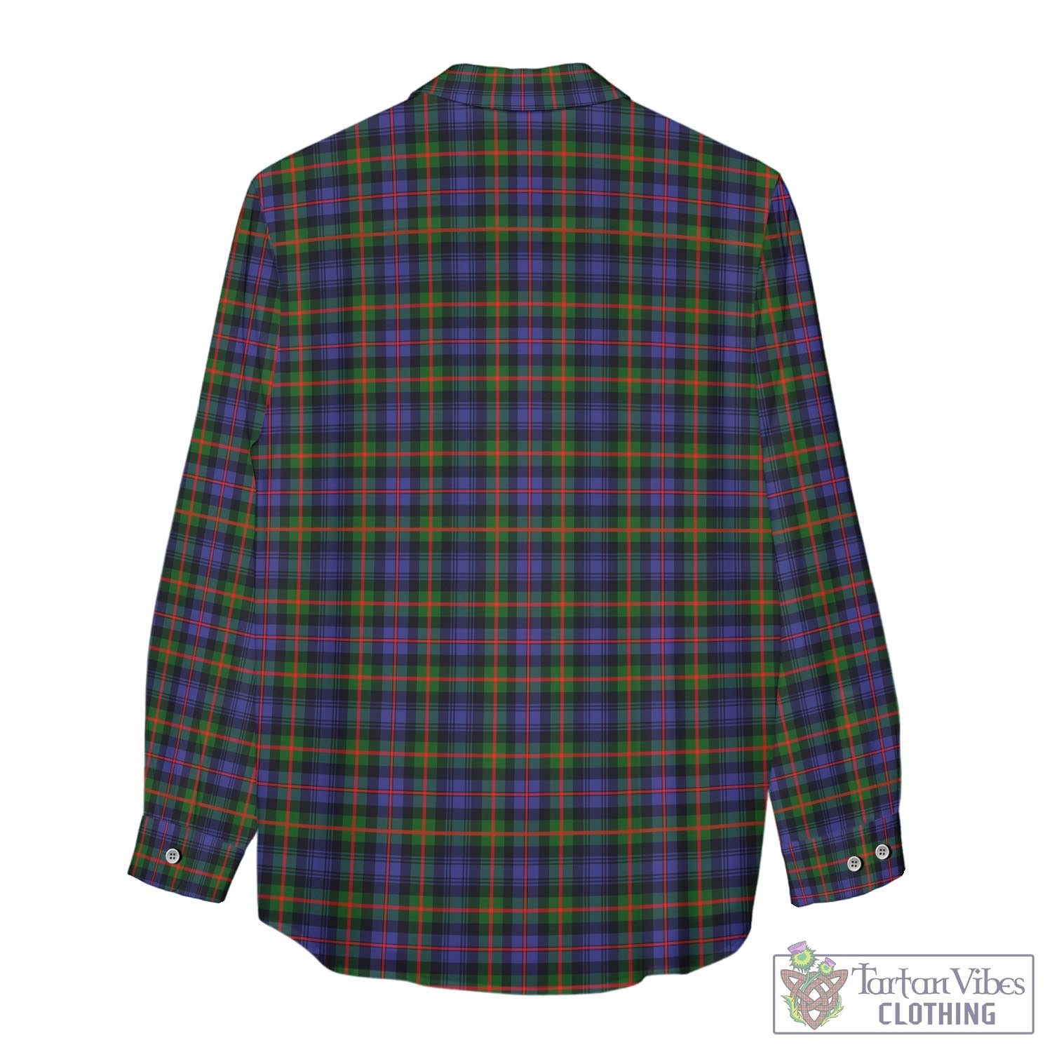 Tartan Vibes Clothing Fleming Tartan Womens Casual Shirt with Family Crest