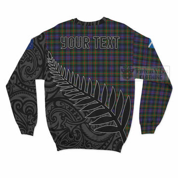 Fleming Crest Tartan Sweatshirt with New Zealand Silver Fern Half Style