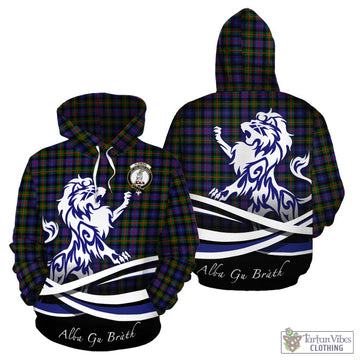 Fleming Tartan Hoodie with Alba Gu Brath Regal Lion Emblem