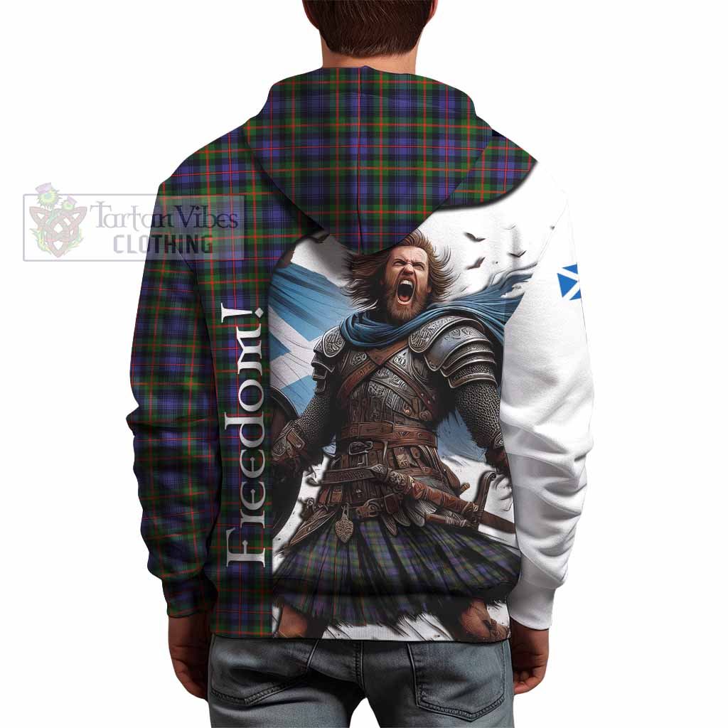 Tartan Vibes Clothing Fleming Crest Tartan Hoodie Inspired by the Freedom of Scottish Warrior