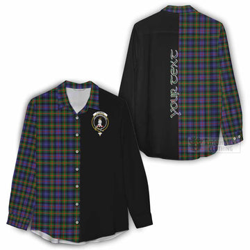 Fleming Tartan Women's Casual Shirt with Family Crest and Half Of Me Style