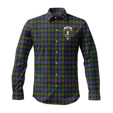 Fleming Tartan Long Sleeve Button Up Shirt with Family Crest