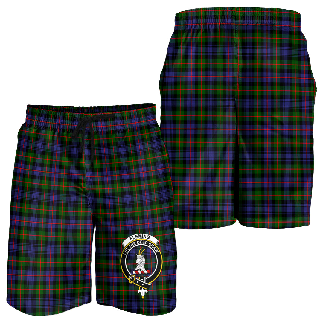 fleming-tartan-mens-shorts-with-family-crest