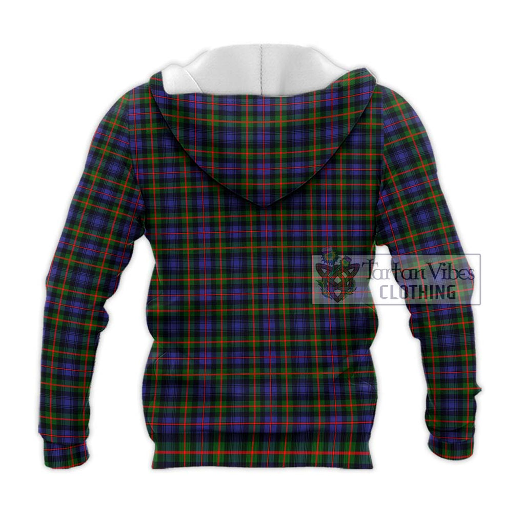 Fleming Tartan Knitted Hoodie with Family Crest DNA In Me Style - Tartanvibesclothing Shop