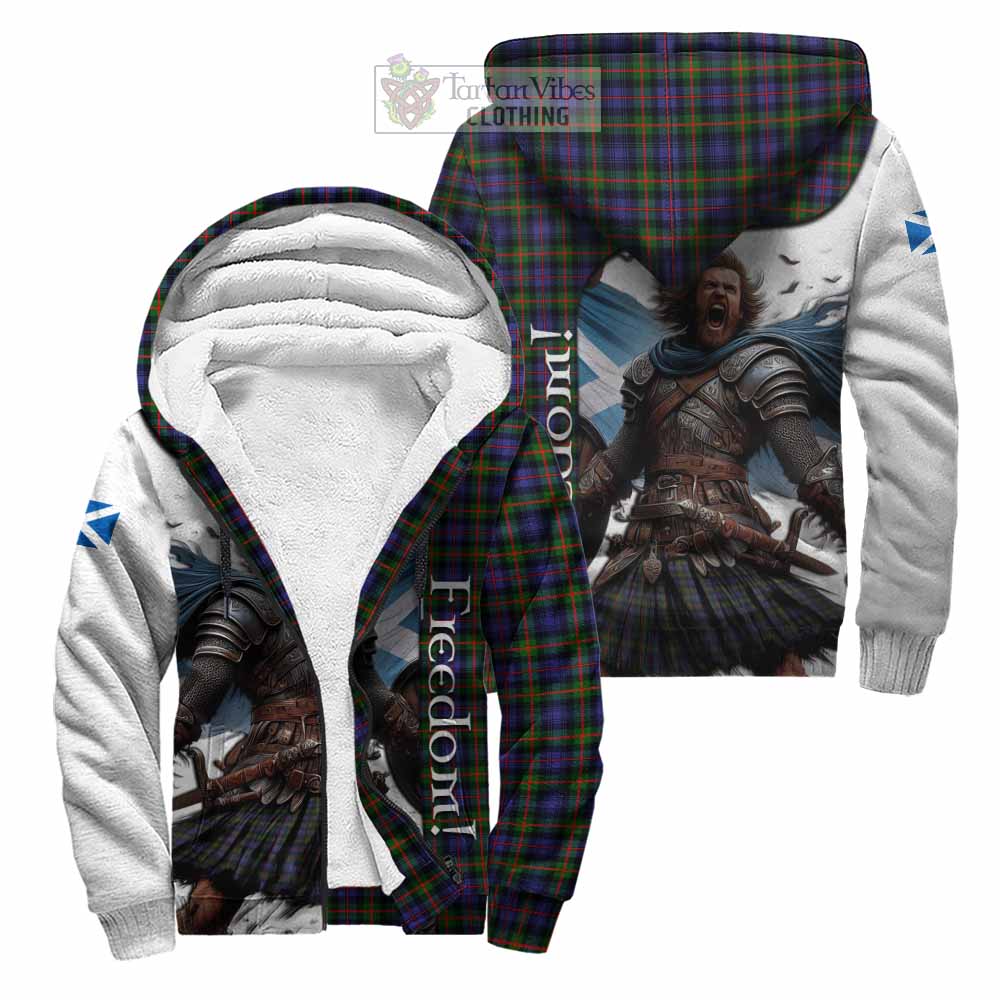 Tartan Vibes Clothing Fleming Crest Tartan Sherpa Hoodie Inspired by the Freedom of Scottish Warrior