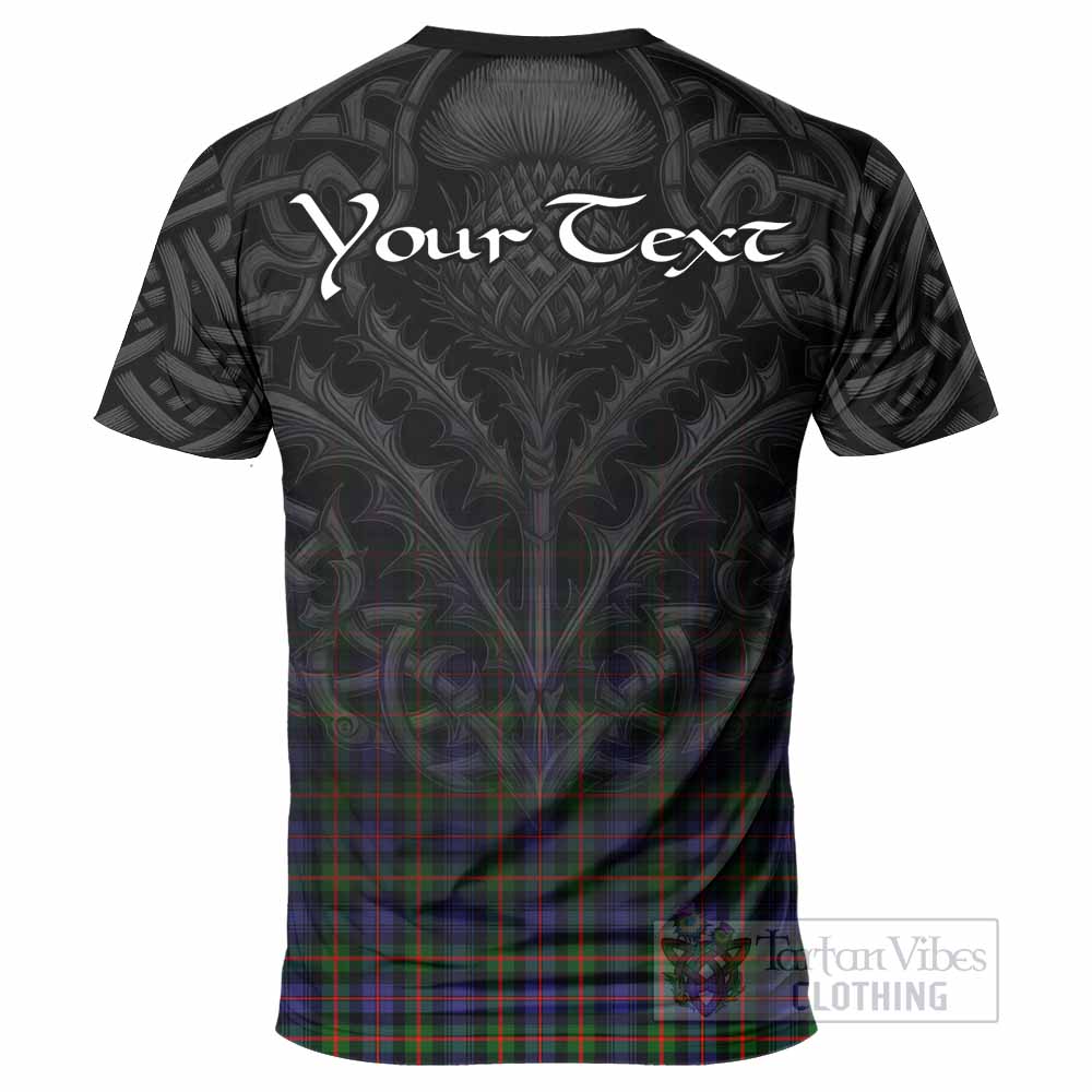 Tartan Vibes Clothing Fleming Tartan T-Shirt with Family Crest Celtic Thistle Vibes