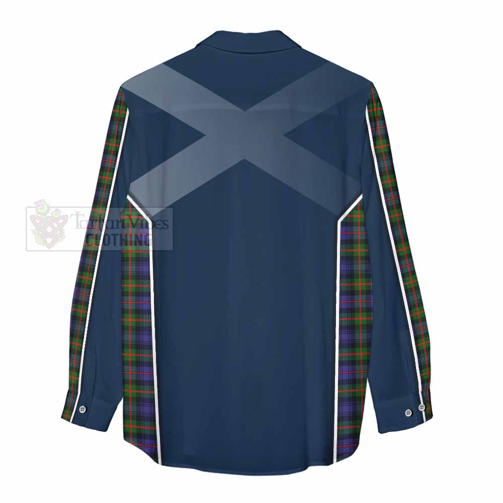 Tartan Vibes Clothing Fleming Tartan Women's Casual Shirt with Family Crest and Lion Rampant Vibes Sport Style