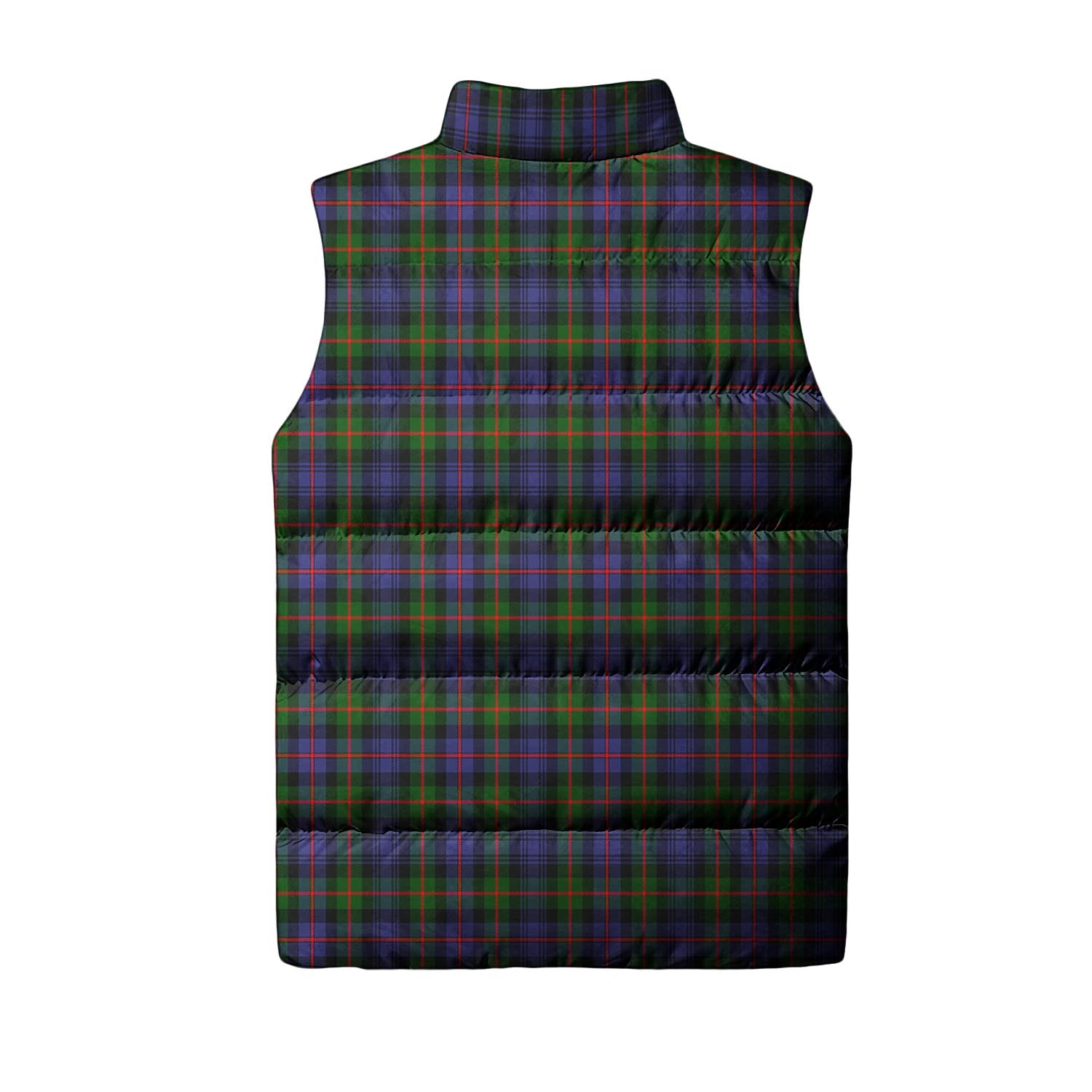 Fleming Tartan Sleeveless Puffer Jacket with Family Crest - Tartanvibesclothing