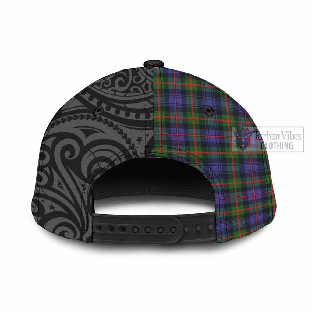 Tartan Vibes Clothing Fleming Tartan Classic Cap with New Zealand Silver Fern Half Style