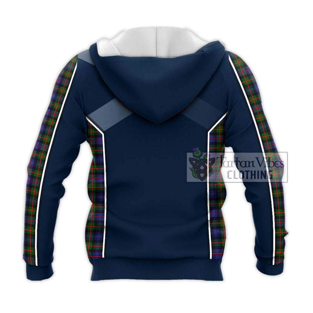 Fleming Tartan Knitted Hoodie with Family Crest and Lion Rampant Vibes Sport Style - Tartan Vibes Clothing