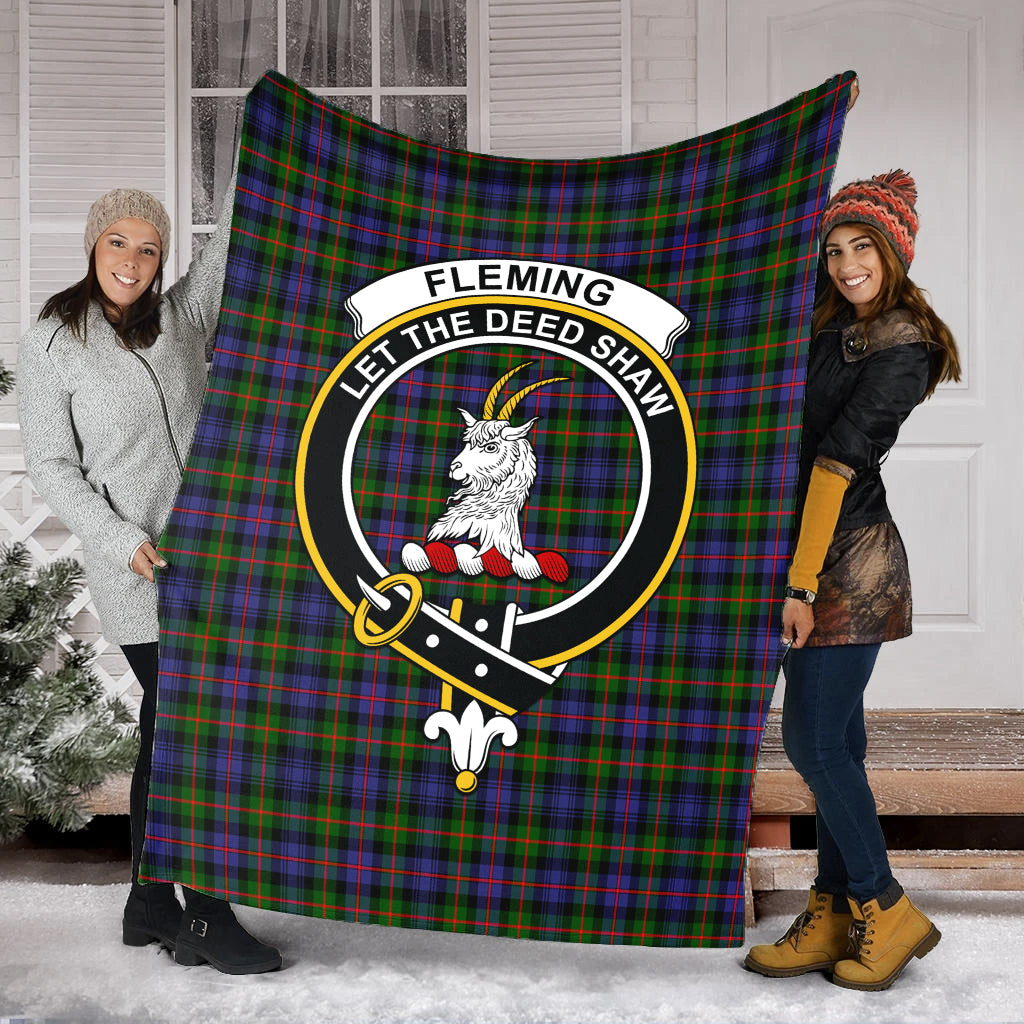 fleming-tartab-blanket-with-family-crest