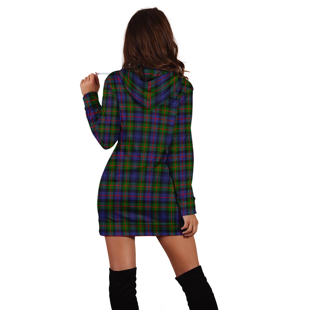 Fleming Tartan Hoodie Dress with Family Crest - Tartan Vibes Clothing