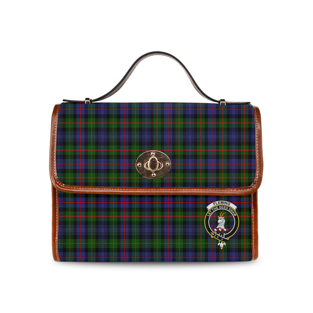 fleming-tartan-leather-strap-waterproof-canvas-bag-with-family-crest