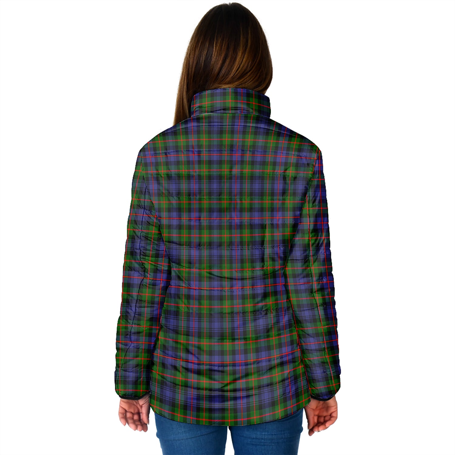 Fleming Tartan Padded Jacket with Family Crest - Tartan Vibes Clothing