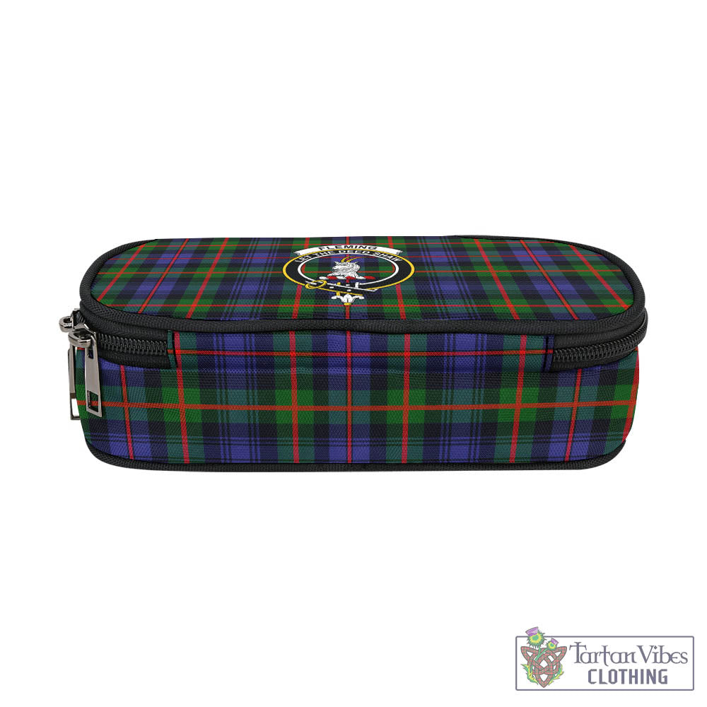 Tartan Vibes Clothing Fleming Tartan Pen and Pencil Case with Family Crest