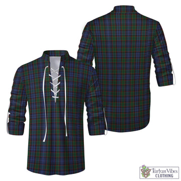 Fletcher Tartan Men's Scottish Traditional Jacobite Ghillie Kilt Shirt