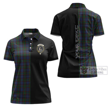 Fletcher Tartan Women's Polo Shirt with Family Crest and Half Of Me Style