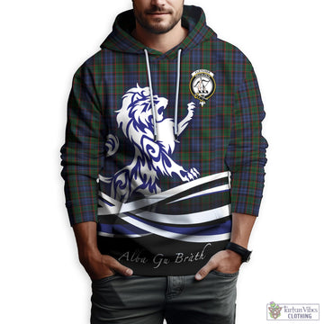 Fletcher Tartan Hoodie with Alba Gu Brath Regal Lion Emblem