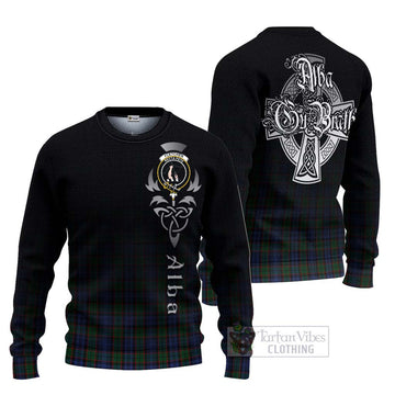 Fletcher Tartan Ugly Sweater Featuring Alba Gu Brath Family Crest Celtic Inspired