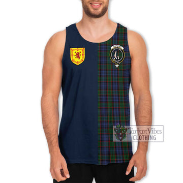 Fletcher Tartan Men's Tank Top Alba with Scottish Lion Royal Arm Half Style