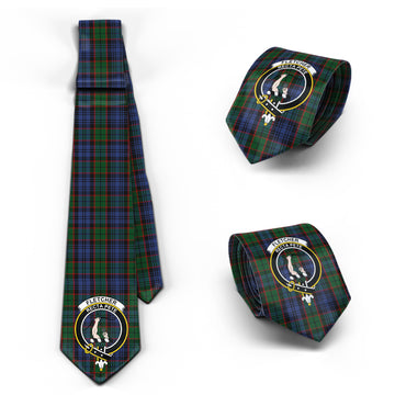 Fletcher Tartan Classic Necktie with Family Crest