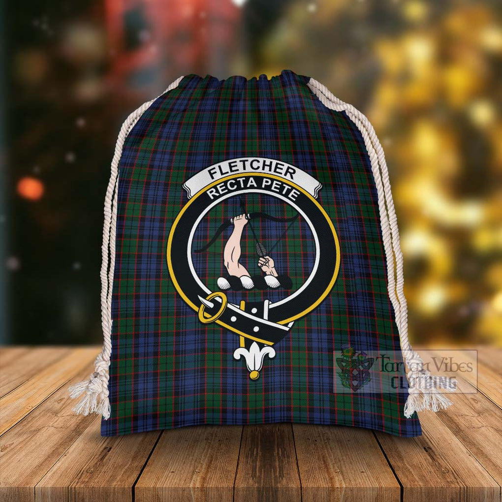 Tartan Vibes Clothing Fletcher Tartan Christmas Santa's Bag with Family Crest