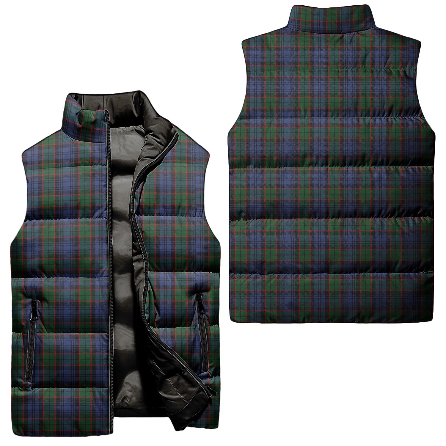 Fletcher Tartan Sleeveless Puffer Jacket Unisex - Tartanvibesclothing