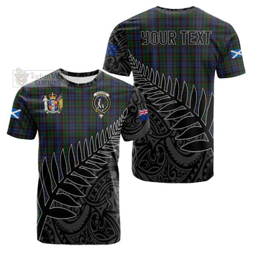 Fletcher Crest Tartan Cotton T-shirt with New Zealand Silver Fern Half Style