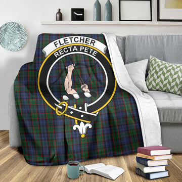 Fletcher Tartan Blanket with Family Crest