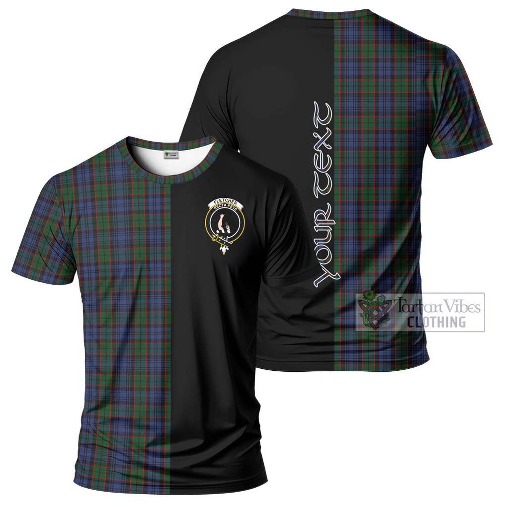 Fletcher Tartan T-Shirt with Family Crest and Half Of Me Style Kid's Shirt - Tartanvibesclothing Shop