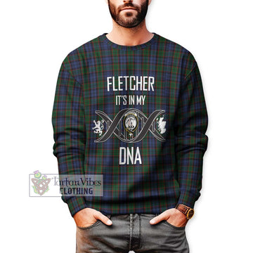 Fletcher Tartan Sweatshirt with Family Crest DNA In Me Style