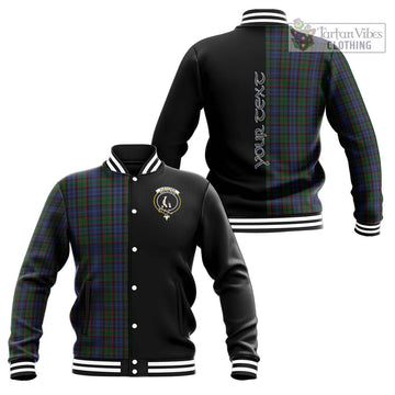 Fletcher Tartan Baseball Jacket with Family Crest and Half Of Me Style