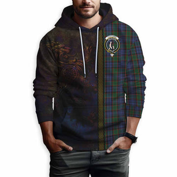 Fletcher Tartan Family Crest Hoodie Alba Gu Brath Be Brave Lion Ancient Style Pullover Hoodie - Tartan Vibes Clothing