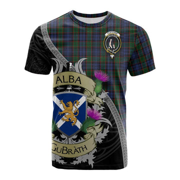 Fletcher Tartan Family Crest Cotton T-shirt Lion Rampant Royal Thistle Shield Celtic Inspired Kid's Shirt - Tartan Vibes Clothing