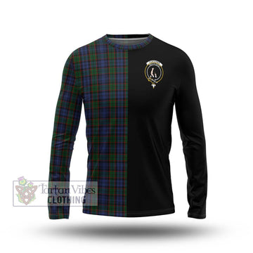 Fletcher Tartan Long Sleeve T-Shirt with Family Crest and Half Of Me Style