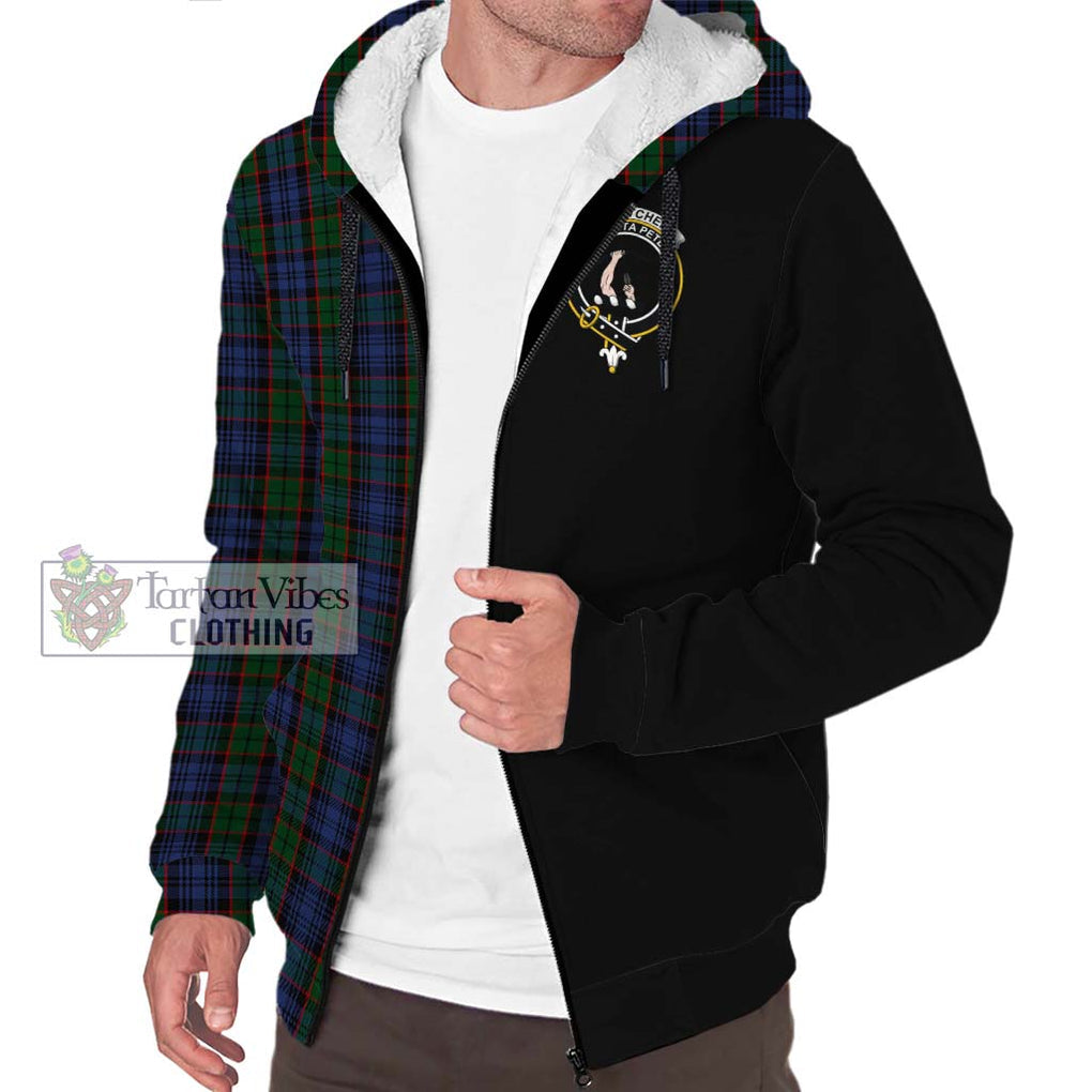 Fletcher Tartan Sherpa Hoodie with Family Crest and Half Of Me Style Unisex S - Tartanvibesclothing Shop