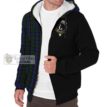 Fletcher Tartan Sherpa Hoodie with Family Crest and Half Of Me Style