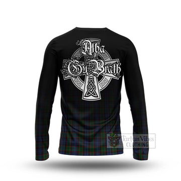 Fletcher Tartan Long Sleeve T-Shirt Featuring Alba Gu Brath Family Crest Celtic Inspired