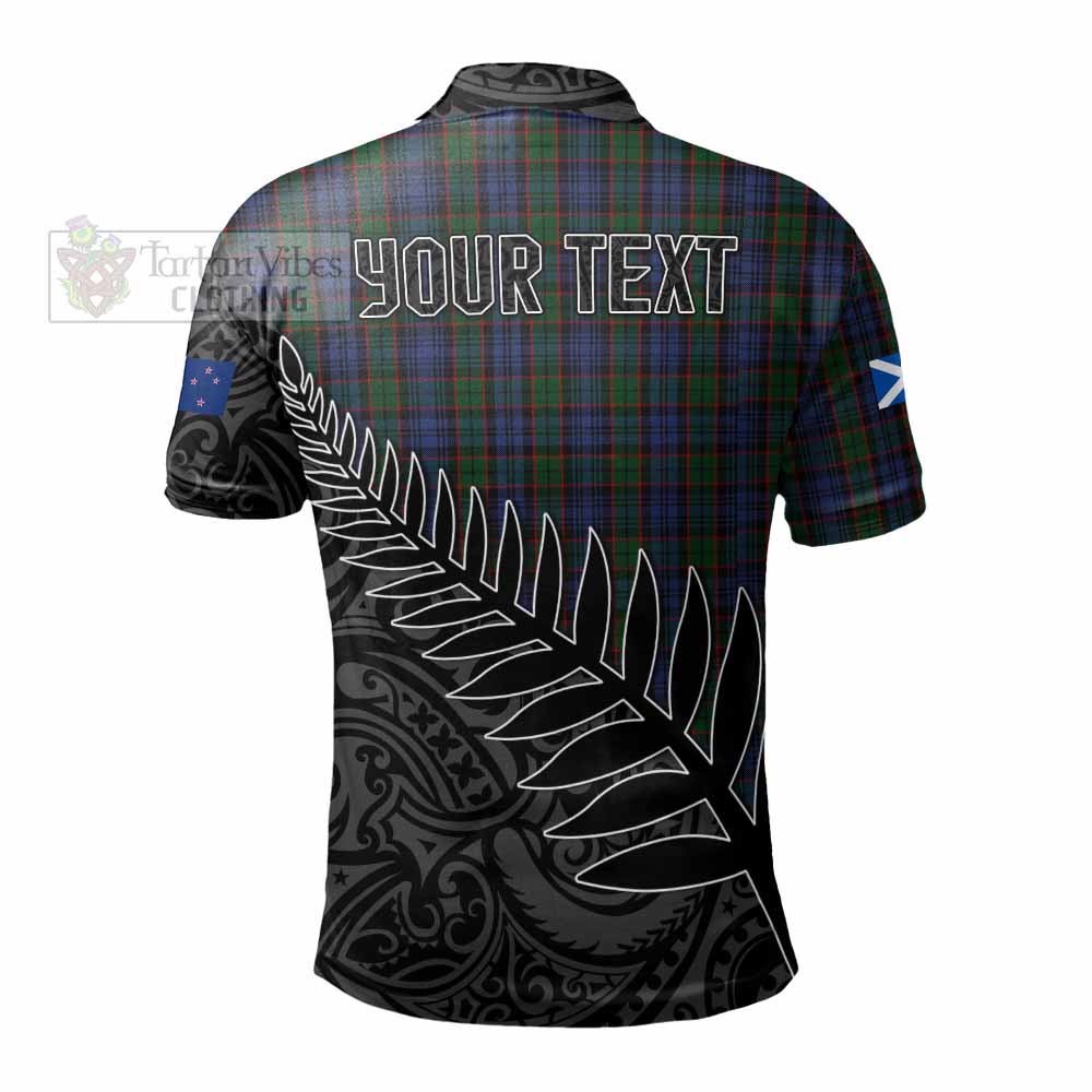 Fletcher Crest Tartan Polo Shirt with New Zealand Silver Fern Half Style