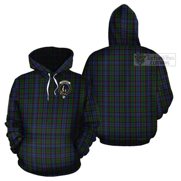 Fletcher Tartan Cotton Hoodie with Family Crest