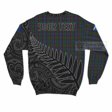 Fletcher Crest Tartan Sweatshirt with New Zealand Silver Fern Half Style