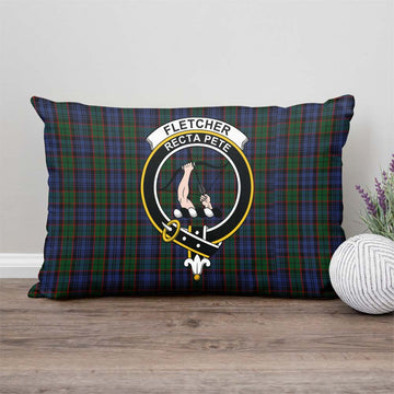 Fletcher Tartan Pillow Cover with Family Crest