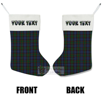 Fletcher Tartan Christmas Stocking with Personalized Text