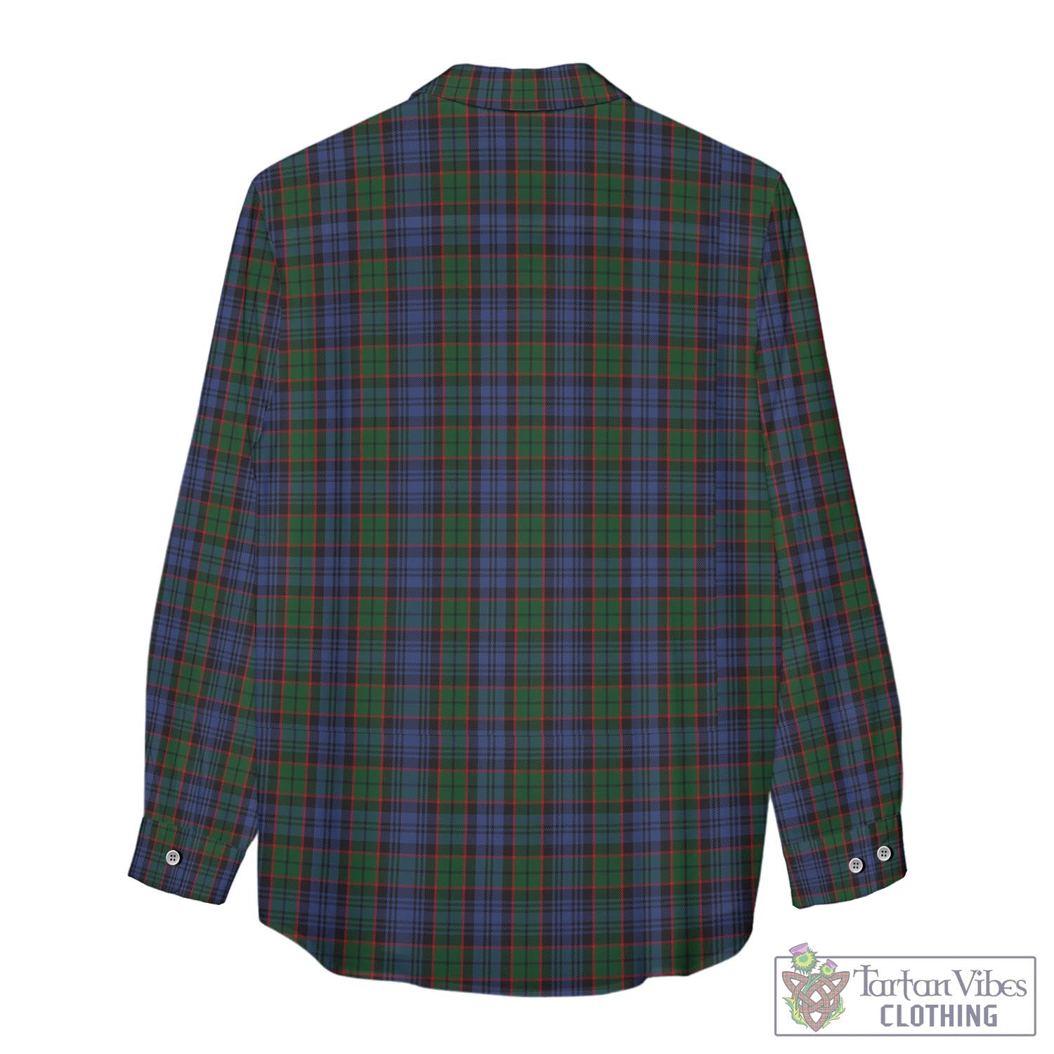 Tartan Vibes Clothing Fletcher Tartan Womens Casual Shirt with Family Crest