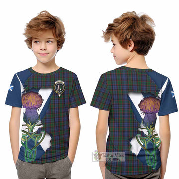 Fletcher Tartan Family Crest Kid T-Shirt Scottish Thistle Celtic Inspired - Tartan Vibes Clothing