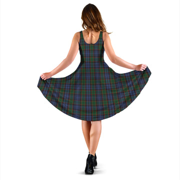 Fletcher Tartan Sleeveless Midi Womens Dress