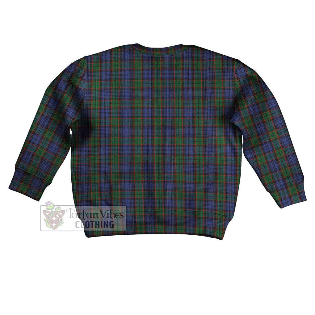 Tartan Vibes Clothing Fletcher Tartan Kid Ugly Sweater with Family Crest